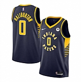 Men's Indiana Pacers #0 Tyrese Haliburton Black Stitched Jersey Dzhi,baseball caps,new era cap wholesale,wholesale hats
